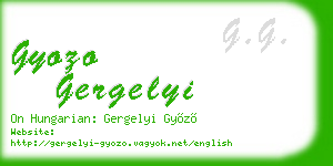 gyozo gergelyi business card