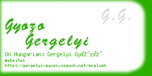 gyozo gergelyi business card